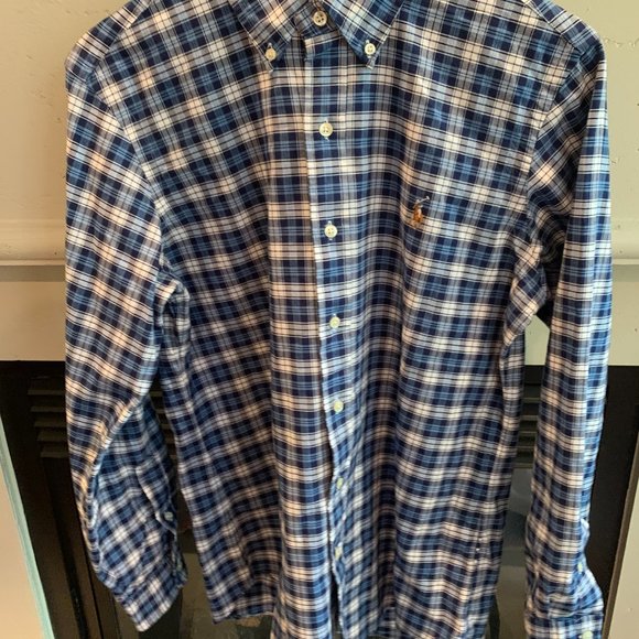 Ralph Lauren Classic Fit Long Sleeve Button Down Shirt Plaid Cotton Men SP - Picture 2 of 12